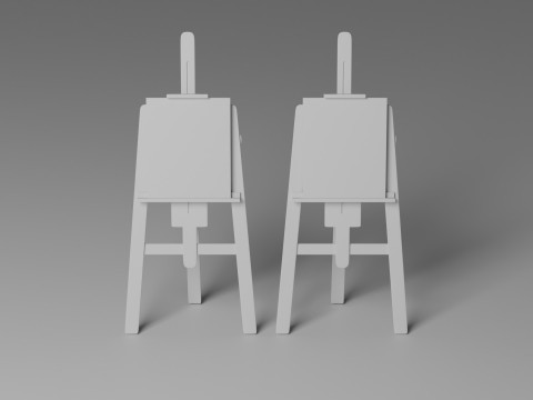 Easel 3D Model