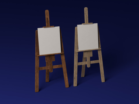 Easel 3D Model
