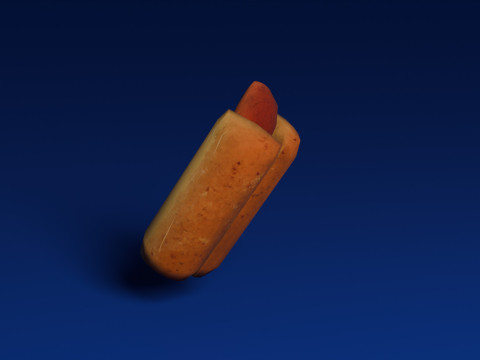 Hot dog Modelo 3D