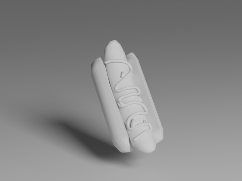 Hot dog Modelo 3D