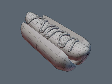Hot dog Modelo 3D