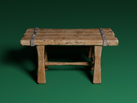Medieval Table 1 Modèle 3D