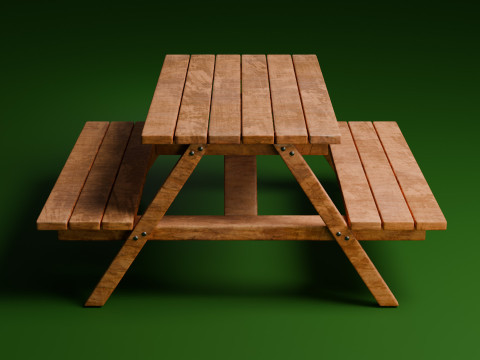 Picnic table Modelo 3D