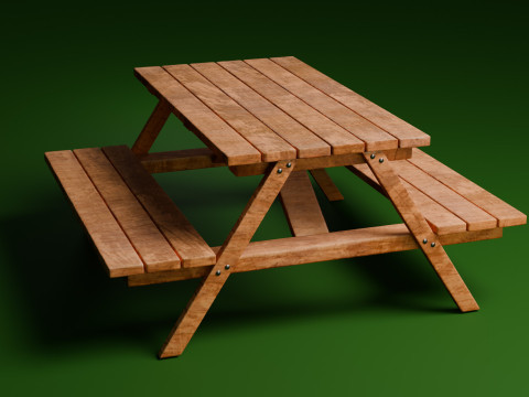 Picnic table Modelo 3D
