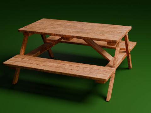 Picnic table Modelo 3D