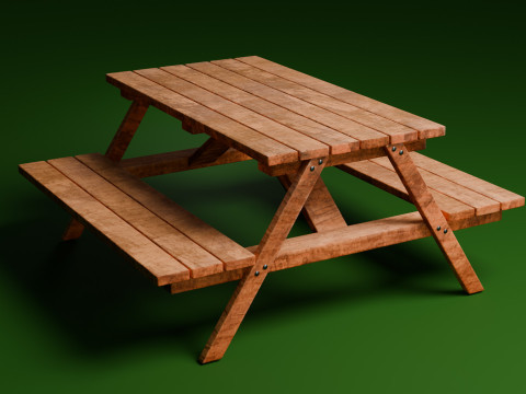Picnic table Modelo 3D
