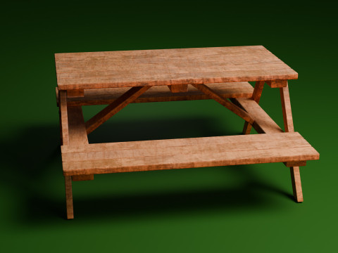 Picnic table Modelo 3D
