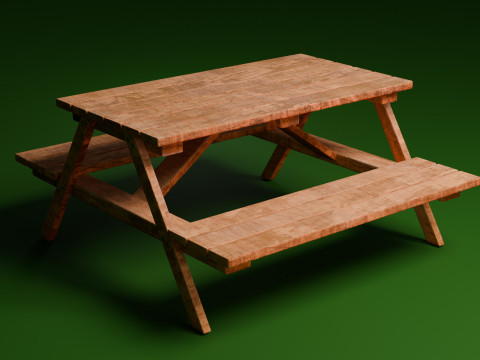 Picnic table Modelo 3D