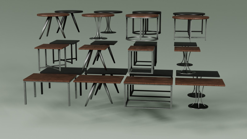 TableSet Model 3D .c4d .max .obj .3ds .fbx .stl .blend