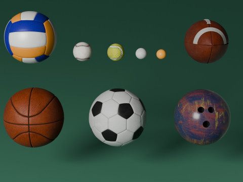 SportsBalls Model 3D
