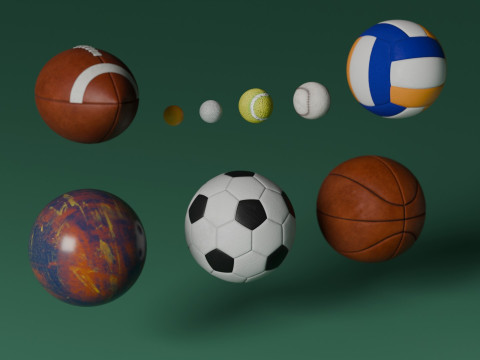 SportsBalls 3D Model