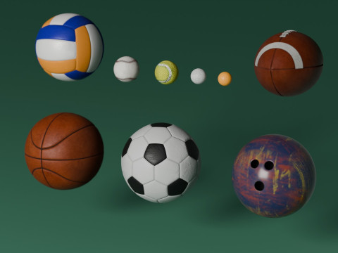 SportsBalls 3D Model