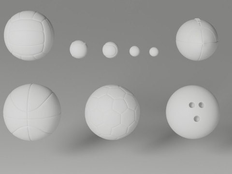 SportsBalls 3D Model