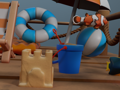 BeachSet Modelo 3D