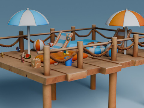 BeachSet Modelo 3D
