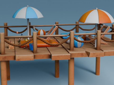 BeachSet Modelo 3D