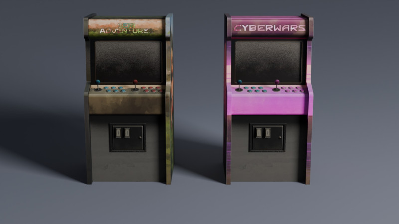 Arcade Cabinet Modelo 3D .c4d .max .obj .3ds .fbx .stl .blend