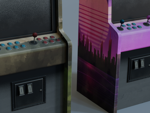 Arcade Cabinet Modelo 3D