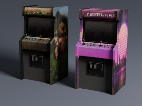 Arcade Cabinet Modelo 3D