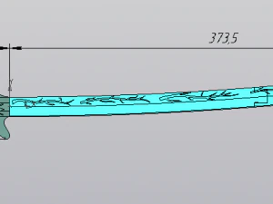 a fantasy child toy sword 3d print model 3D Print Model