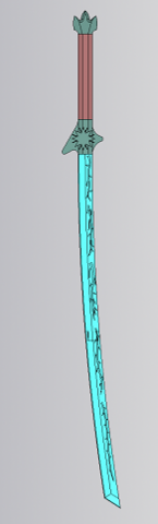 a fantasy child toy sword 3d print model Modelo de impresión 3D .c4d .max .obj .3ds .fbx .stl .blend 