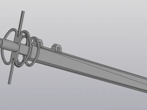 a child sword with a complex guard 3d print model 3D Print Model