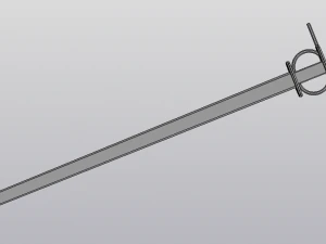 a child sword with a complex guard 3d print model 3D Print Model
