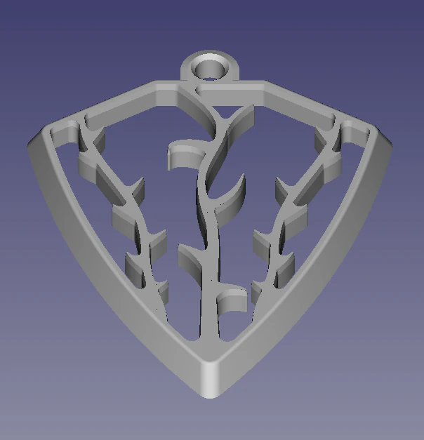 The silver pendant 3d print master model 3D Print Model .c4d .max .obj .3ds .fbx .stl .blend 