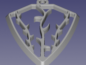 The silver pendant 3d print master model 3D प्रिंट मॉडल