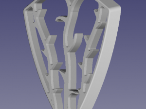 The silver pendant 3d print master model Modello di stampa 3D