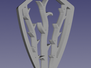 The silver pendant 3d print master model Modello di stampa 3D