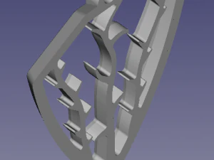 The silver pendant 3d print master model 3D Print Model