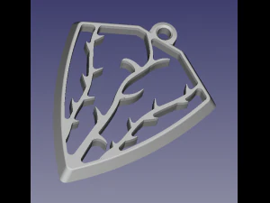 The silver pendant 3d print master model 3D Print Model