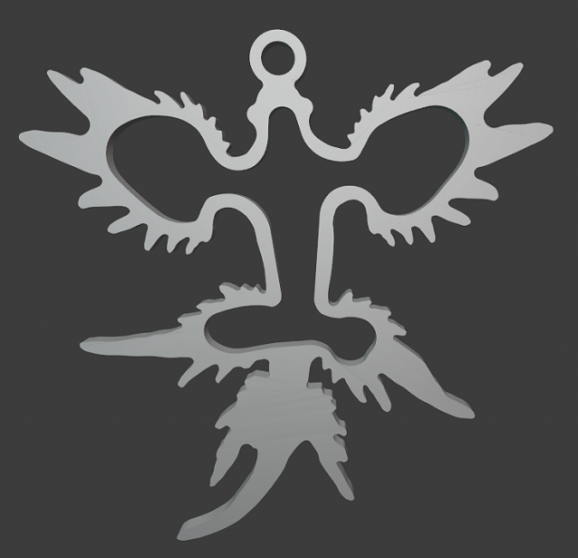 the silver pendant 3d print master model 3D 打印模型 .c4d .max .obj .3ds .fbx .stl .blend 