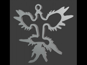 the silver pendant 3d print master model 3D 打印模型