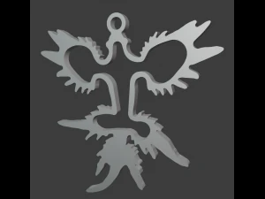 the silver pendant 3d print master model 3D Print Model