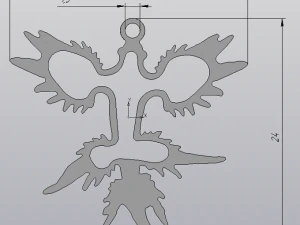 the silver pendant 3d print master model 3D Print Model