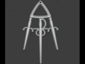 실버 펜던트 3D 프린트 마스터 모델 3D 프린트 모델