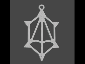 the silver pendant 3d print master model Model do druku 3D