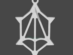 the silver pendant 3d print master model Model do druku 3D