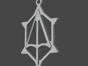 the silver pendant 3d print master model Model do druku 3D