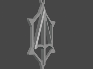 the silver pendant 3d print master model Model do druku 3D