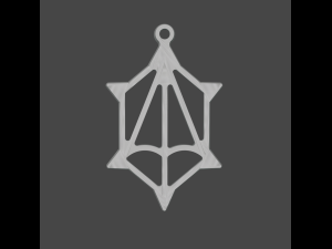 the silver pendant 3d print master model Model do druku 3D