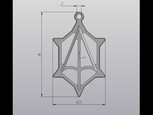 the silver pendant 3d print master model Model do druku 3D