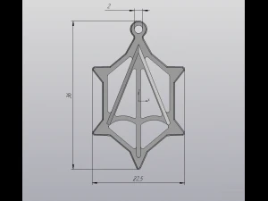 o modelo mestre de impress&atilde;o 3d com pingente de prata Modelo de Impressão 3D