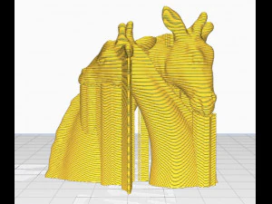 a giraffe figurine- send a hug or kiss in covid-19 3D Print Model