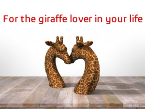 a giraffe figurine- send a hug or kiss in covid-19 Model do druku 3D
