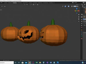 carved pumpink 3d 3D Model