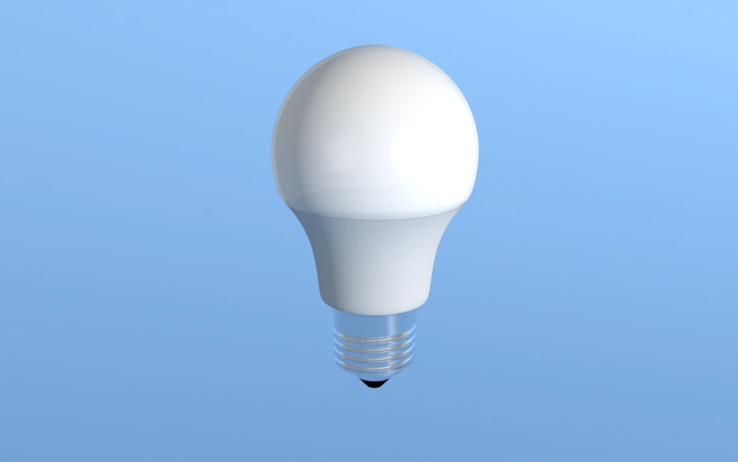 led lightbulb 3D Model .c4d .max .obj .3ds .fbx .stl .blend 