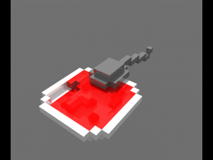 voxel table collection Model 3D